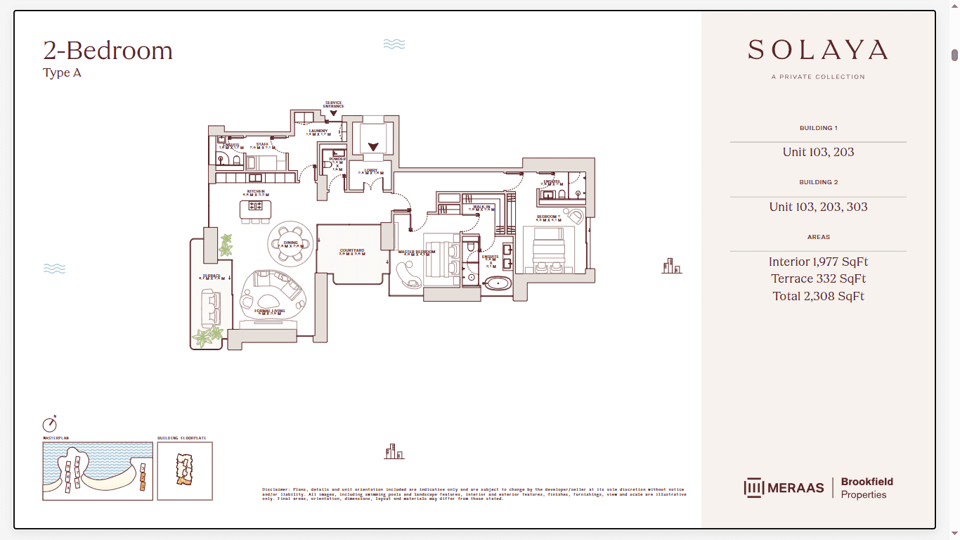 Floor plan 2-Br